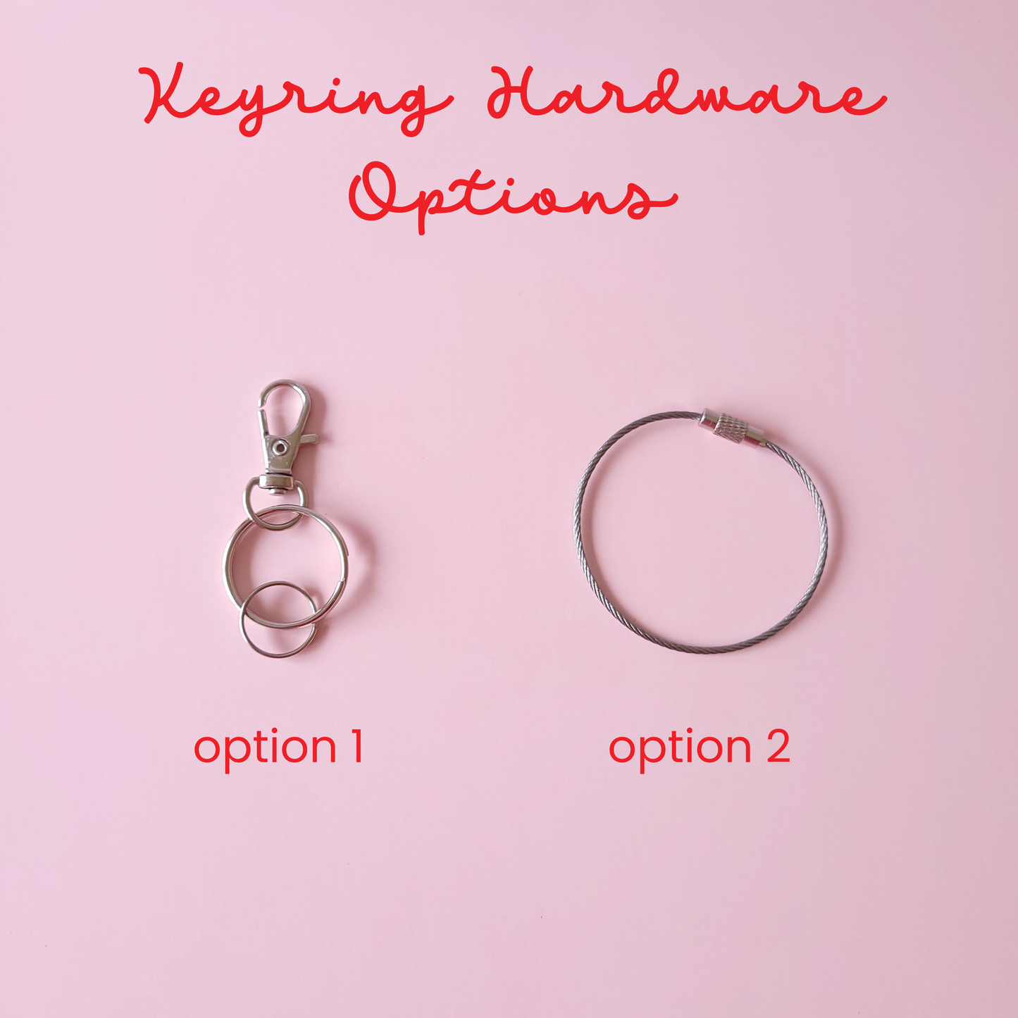Custom Acrylic Keyring with Charm